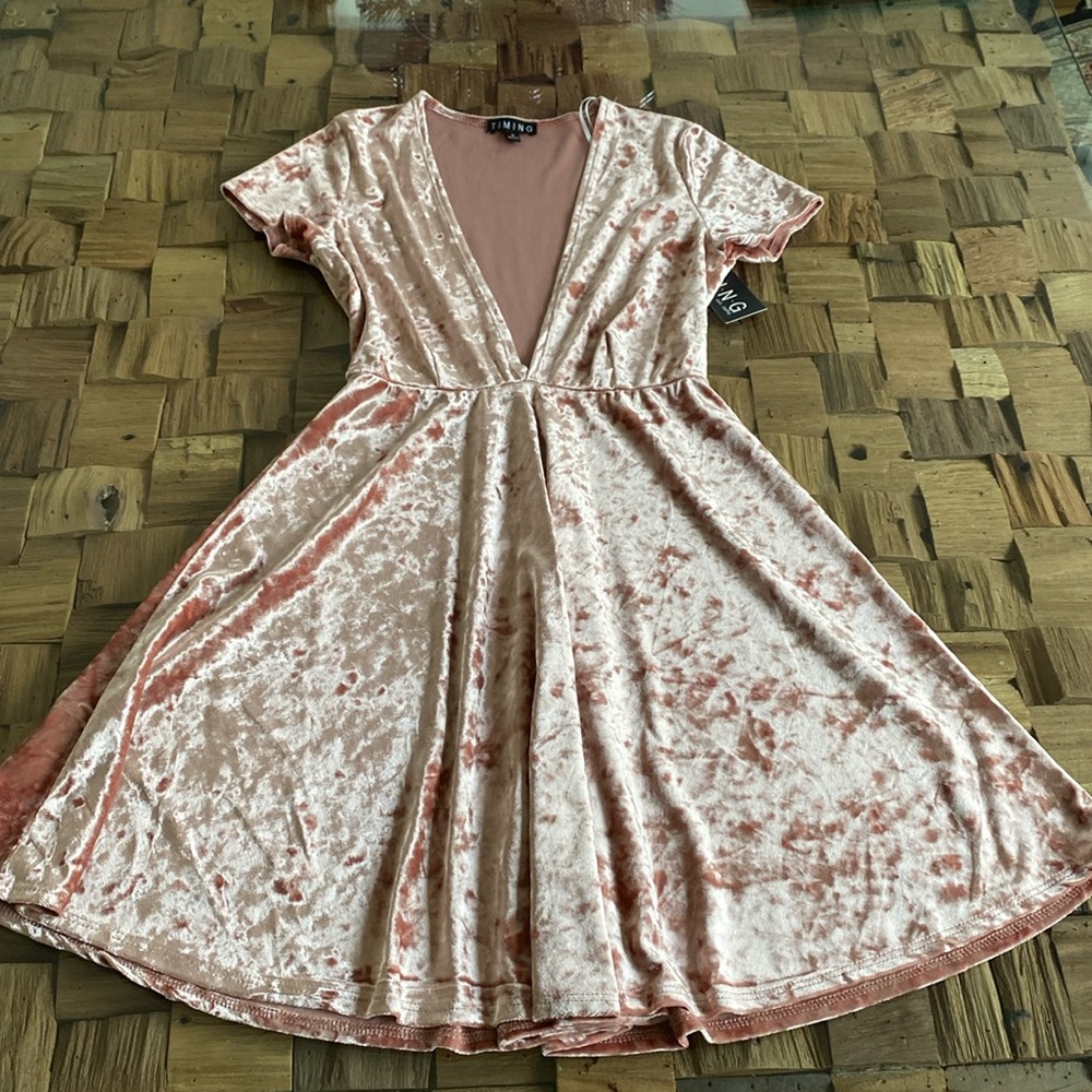 Velvet skater dress